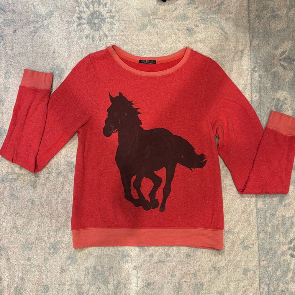 Wildfox horse stallion supersoft sweatshirt